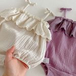 【66-90cm】キャミロンパース ふわふわ シンプル ベビー服 - 画像 (15)