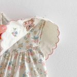 【66-90cm】ロンパース 熊さん 花柄 おしゃれ ベビー服 - 画像 (12)