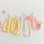 【66-90cm】サロペット フラワー柄 可愛い 赤ちゃん服 - 画像 (10)