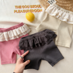 【80-130cm】パンツ 女の子 フリル ハイウエスト 韓国風 - 画像 (5)