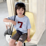 【80-130cm】半袖Ｔシャツ 女の子 切り替え カジュアル - 画像 (5)