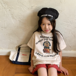 【90-150cm】半袖Ｔシャツ 女の子 プリント カートゥーン