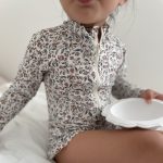 【80-130cm】水着 ロングスリーブ フリル おしゃれ スイムウェア - 画像 (4)