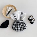 【66-100cm】トップス or サロペット ベビー チェック お出かけに - 画像 (3)