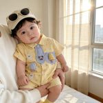 【66-100cm】ロンパース キイロ アイス クリーム 可愛い ベビー服 - 画像 (5)