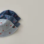 【GOODS】デニム ハット ハート 刺繍デザイン - 画像 (11)