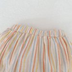 【73-110cm】セットアップ ベビー 女の子 カラフル ストライプ - 画像 (14)