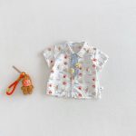 【73-100cm】Ｔシャツorパンツ 半袖 スター柄 カジュアル - 画像 (3)