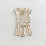 【66-110cm】セットアップ 柔らか 無地 肌に優しい ベビー服 - 画像 (5)