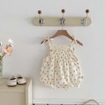 【66-90cm】キャミロンパース 花柄/ストライプ 可愛い ベビー服 - 画像 (12)