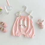【66-90cm】サロペット フラワー柄 可愛い 赤ちゃん服 - 画像 (6)