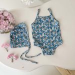 【66-100cm】水着 カラフル 帽子付き 全４色 可愛い - 画像 (9)