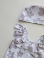 【80-130cm】水着 フリルデザイン UVカット リゾート スイムウェア - 画像 (24)