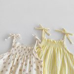 【66-90cm】キャミロンパース 花柄/ストライプ 可愛い ベビー服 - 画像 (13)