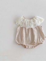 【66-90cm】ロンパース ベビー おしゃれ フリル襟 刺繍 - 画像 (11)