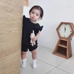 【73-100cm】セットアップ ベビー リボン フリル - 画像 (6)