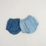 【66-100cm】デニムショートパンツ ベビー 韓国風 シンプル - 画像 (8)