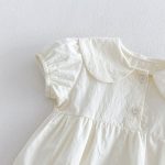 【66-90cm】セットアップ フラワー刺繡 ロンパース＆帽子 - 画像 (11)