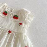 【66-110cm】ロンパース/ワンピース チェリー柄 姉妹服 おしゃれ - 画像 (13)
