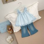 【73-120cm】キャミソール 蝶結び 無地 おしゃれ 女の子 - 画像 (9)