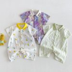 【66-90cm】オールインワン 総柄アート 可愛い ベビー服 - 画像 (7)
