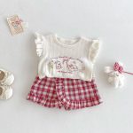 【73-120cm】トップスorパンツ ウサギ ロゴフリル おしゃれ - 画像 (10)