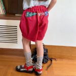 【80-130cm】ショートパンツ 女の子 英字 ストリート風 - 画像 (3)