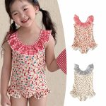 【80-130cm】水着 フリルデザイン リゾート 可愛い 女の子 スイムウェア - 画像 (2)