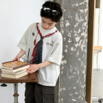 【100-170cm】半袖Tシャツ 男の子 クール ゆったり 合わせやすい - 画像 (4)