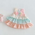 【予約販売】【73-120cm】ワンピース カラフル ケーキ 女の子