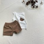 【80-130cm】セットアップ ベビー 男の子 ユニークポケット付き ノースリーブ - 画像 (16)