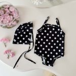 【66-100cm】水着 カラフル 帽子付き 全４色 可愛い - 画像 (7)