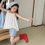 【80-130cm】ショートパンツ 女の子 可愛い フリルバタフライ柄 - 画像 (5)