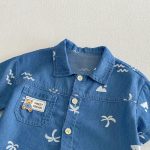 【73-110cm】セットアップ デニム ツリー柄 カジュアル - 画像 (13)