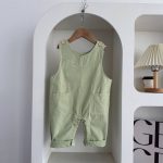 【73-100cm】サロペット ダブル ポケット 無地 カジュアル ベビー服 - 画像 (7)