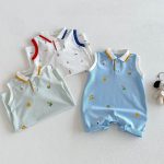 【66-90cm】ロンパース ノースリーブ カートゥーン 可愛い ベビー服 - 画像 (10)