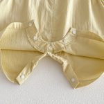 【66-90cm】セットアップ イエロースター サロペット＆シャツ - 画像 (9)