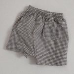 【73-100cm】セットアップ ベビー 韓国風 チェック ベスト＆ショートパンツ - 画像 (8)