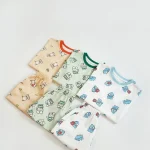 【90-130cm】セットアップ キッズ 半袖 動物柄 ルームウェア - 画像 (11)