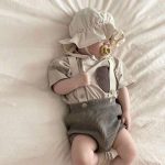 【66-90cm】サロペット ナチュラル ニット 無地 可愛い 赤ちゃん - 画像 (10)