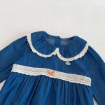 【66-90cm】ロンパース デニム レース 可愛い ベビー服 - 画像 (5)