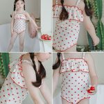 【80-130cm】水着 ドット フリル 可愛い 女の子 スイムウェア - 画像 (16)