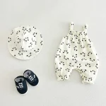 【66-100cm】ロンパース 帽子付き ベビー パンダ or チェリー柄 - 画像 (5)