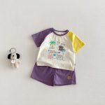 【73-120cm】セットアップ カラーバリ カートゥーン 可愛い ベビー服 - 画像 (6)