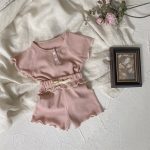 【73-100cm】ルームウェア セット ワッフル生地 着心地良い - 画像 (14)