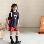 【80-130cm】半袖Ｔシャツ 女の子 切り替え カジュアル - 画像 (4)