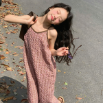 【80-130cm】パンツ ワイド 七分丈 おしゃれ サロペット - 画像 (2)