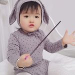 【66-90cm】ロンパース＆帽子 ウサギ 星柄 可愛い 肌触り良い ベビー服 - 画像 (5)