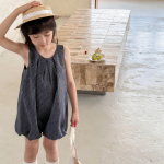 【80-130cm】つなぎ 女の子 ノースリープ おしゃれ - 画像 (3)
