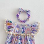 【66-140cm】ロンパース or ワンピース ベビー 女の子 フリルワッフル - 画像 (8)
